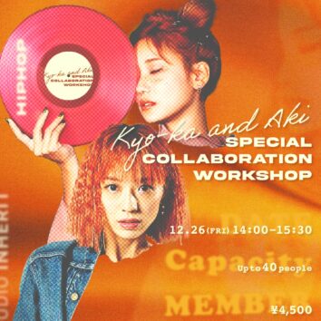 12/26(FRI) Kyo-ka+AKI スペシャルコラボWS開催決定！